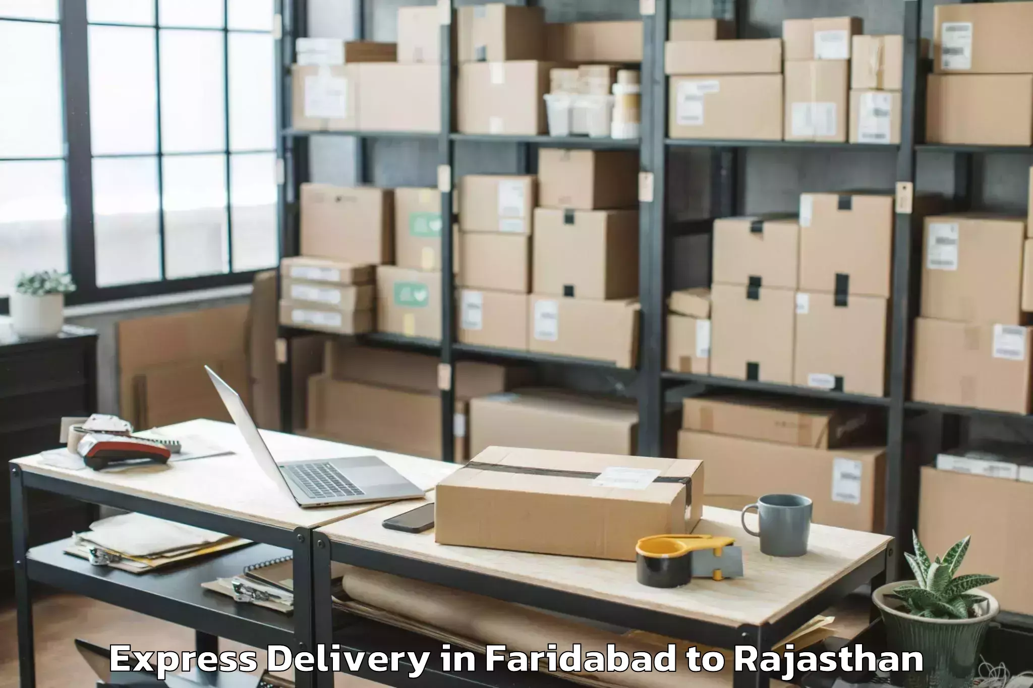 Top Faridabad to Nadbai Express Delivery Available